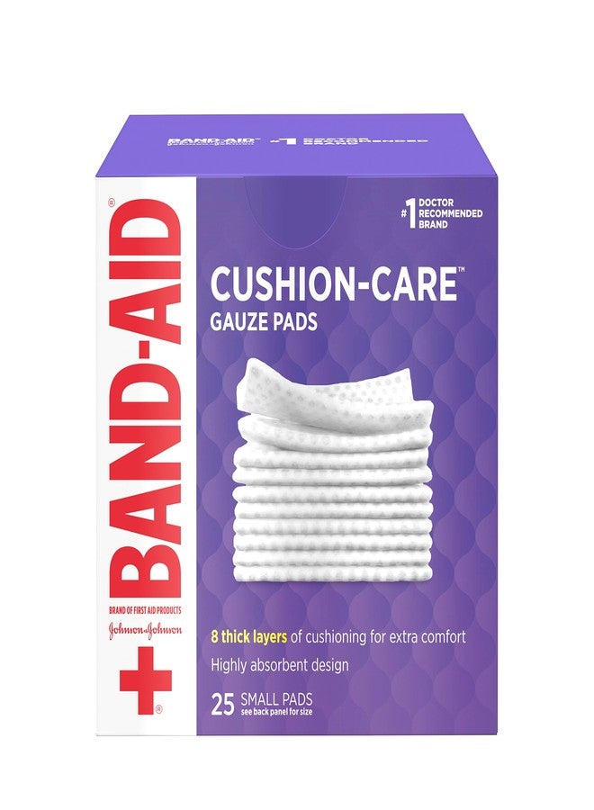 Johnson & Johnson BAND-AID® Brand CUSHION-CARE™ Gauze Pads 2in x 2in, 25 count - Image 1
